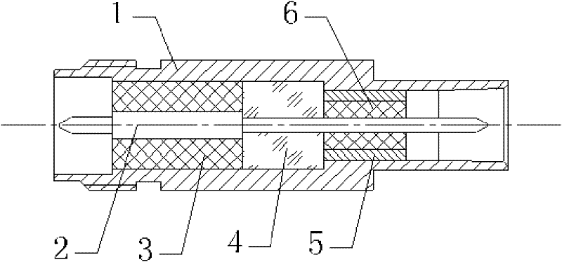 Miniature radio-frequency coaxial connector and contact element thereof