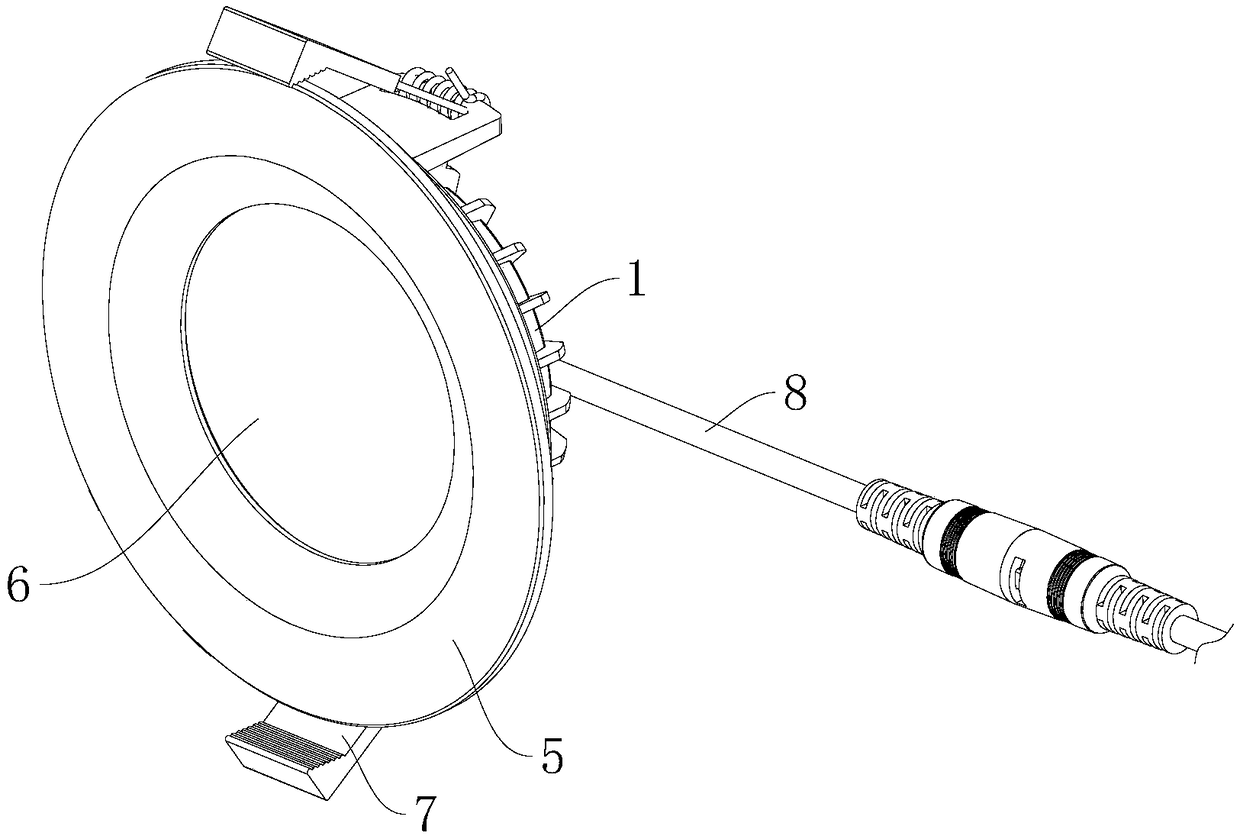 Embedded lamp capable of adjusting color temperature