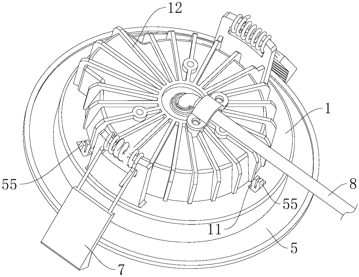 Embedded lamp capable of adjusting color temperature