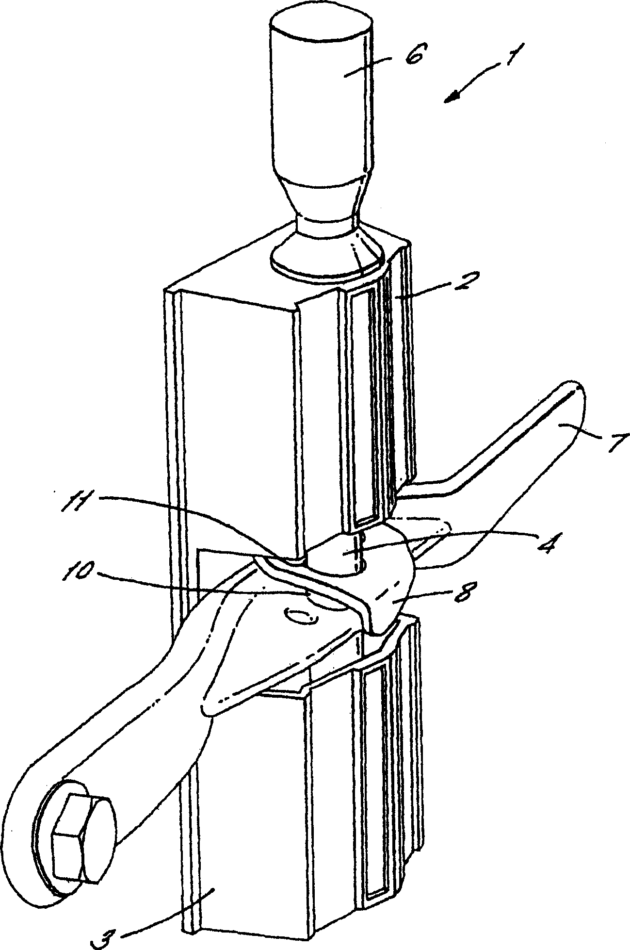Security device, use of a security device and a method of securing a handle