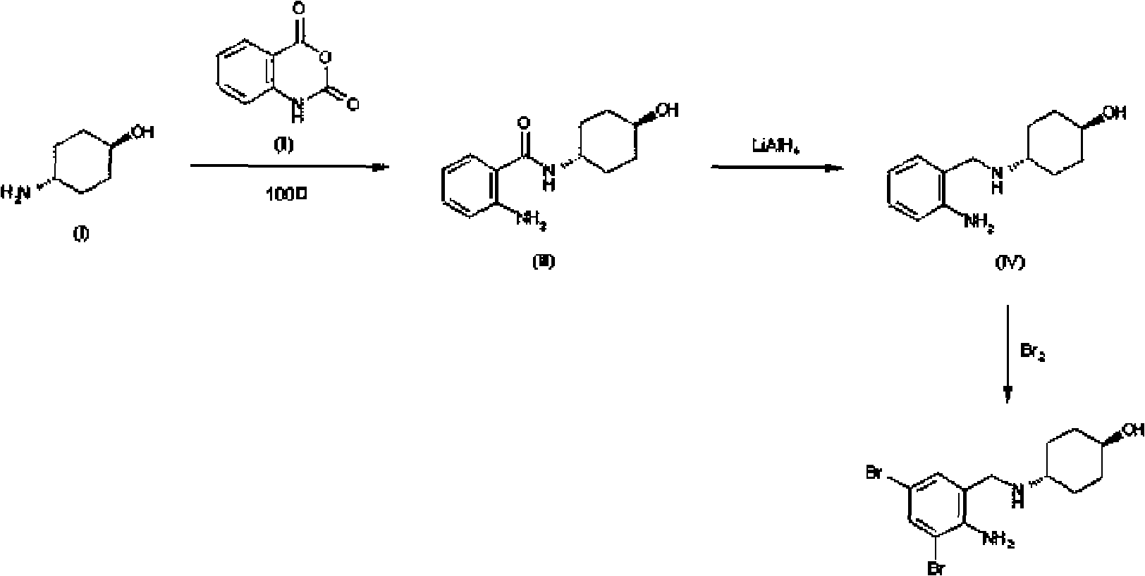 Ambroxol hydrochloride injection with small volume and preparation method thereof