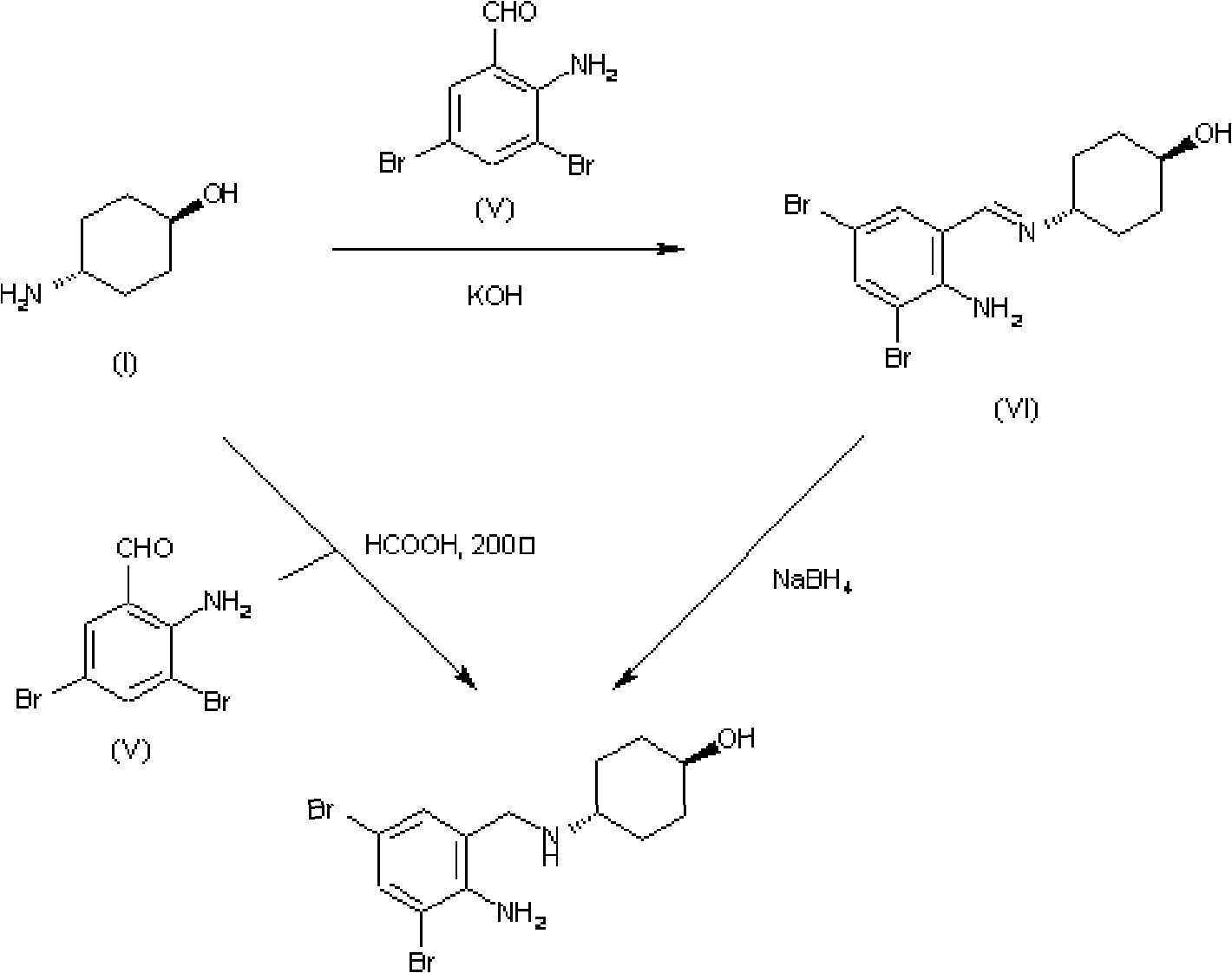 Ambroxol hydrochloride injection with small volume and preparation method thereof