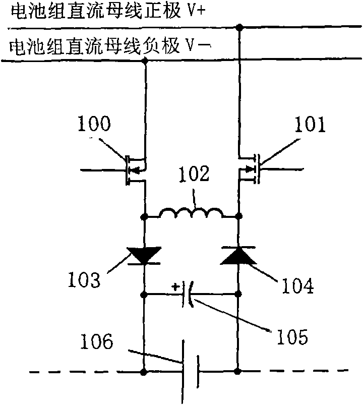 Direct-current voltage reducing circuit