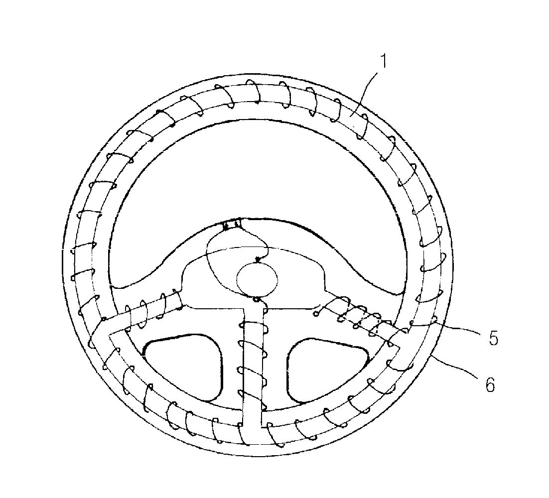 Method for forming a heating element for use with a steering wheel