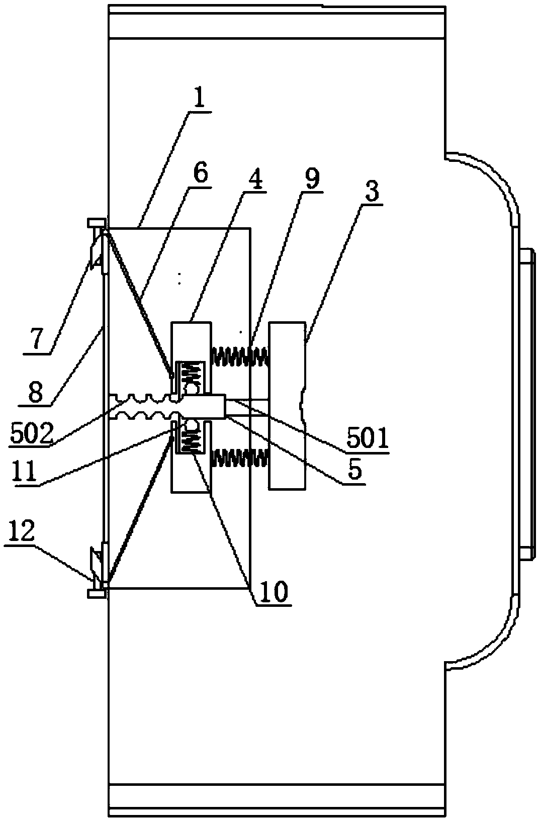 Fixing device for small distributor