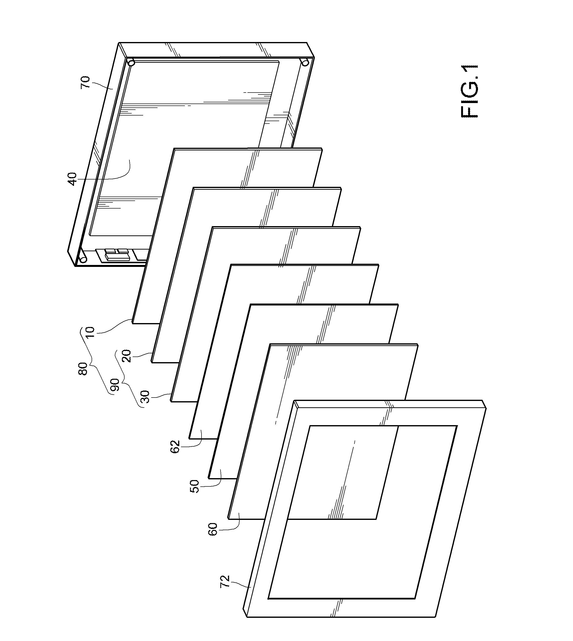 Auto-stereoscopic multi-dimensional display component and display thereof