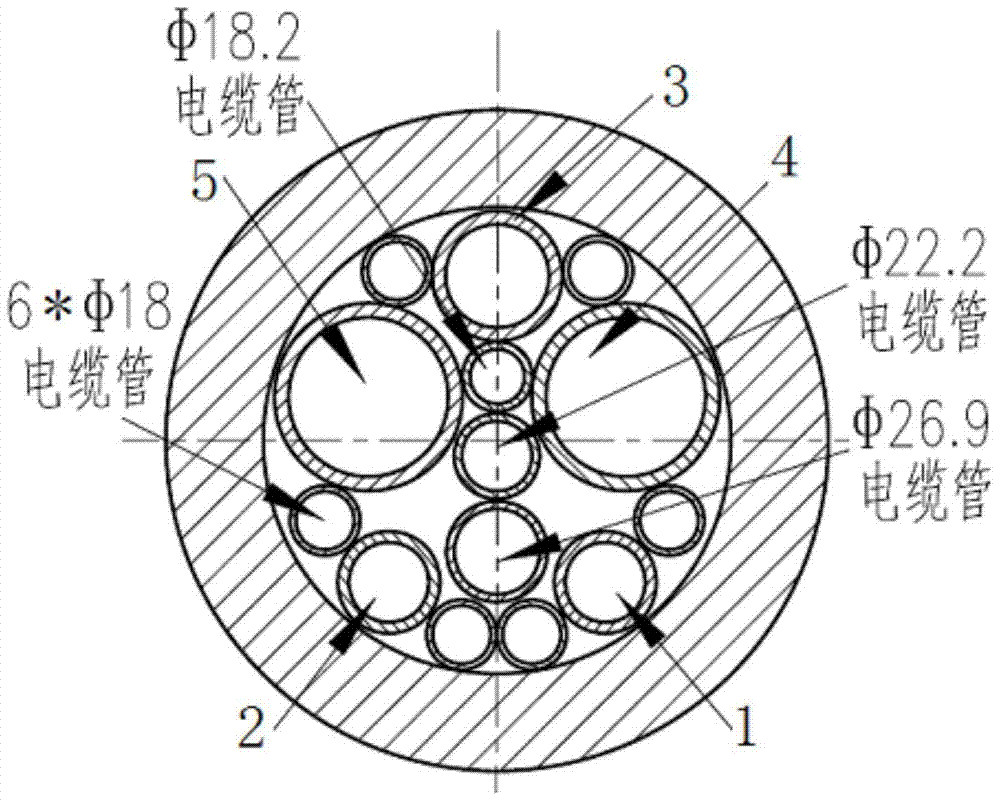 Seven-channel rotary joint device