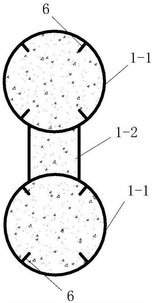 A non-support construction technology of a long-span steel pipe arch bridge