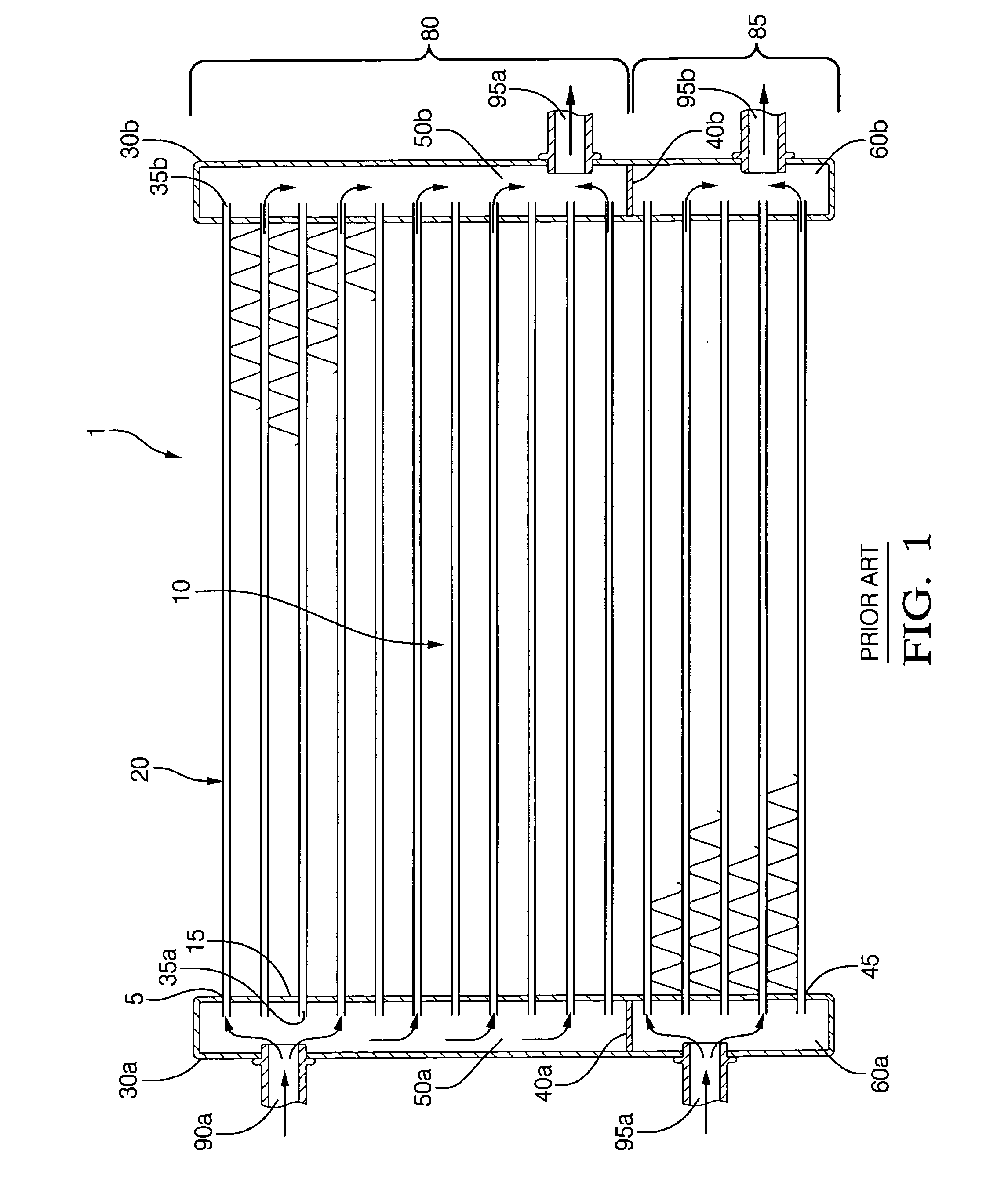 Combination heat exchanger having an improved end tank assembly