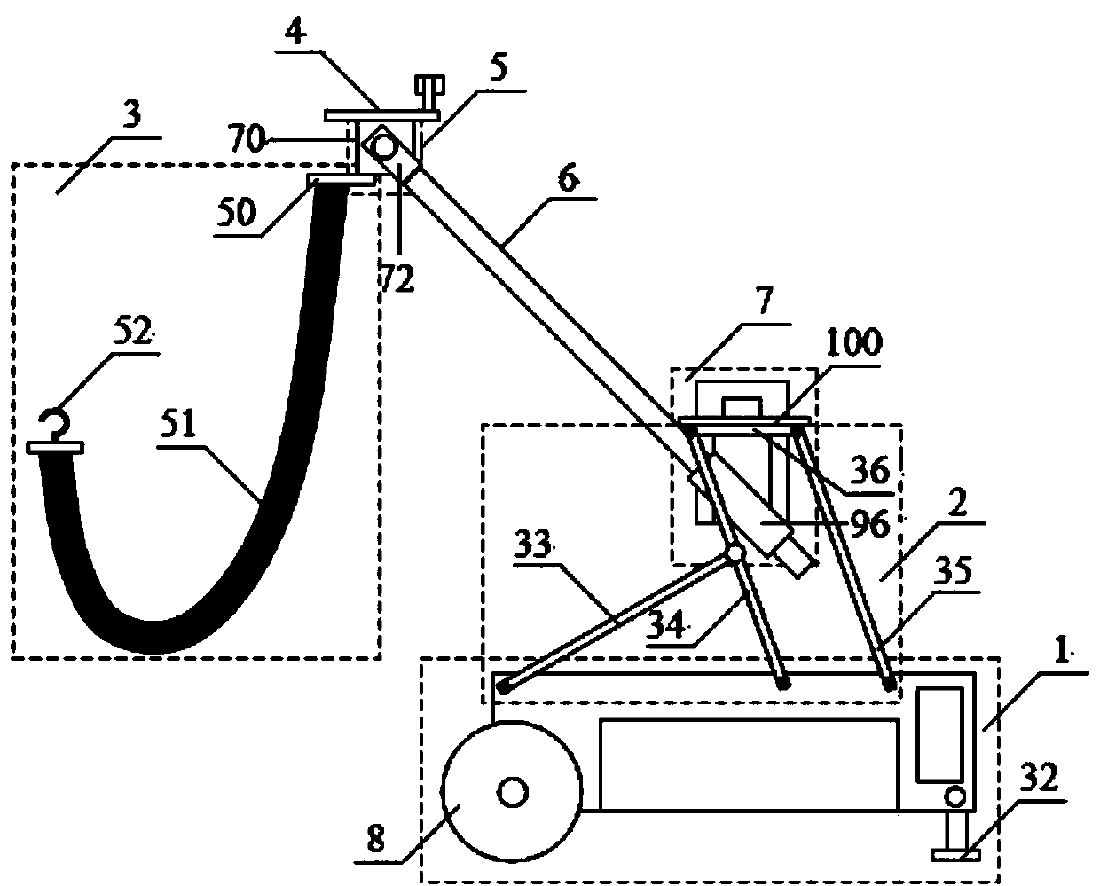 Agricultural high fruit picking device