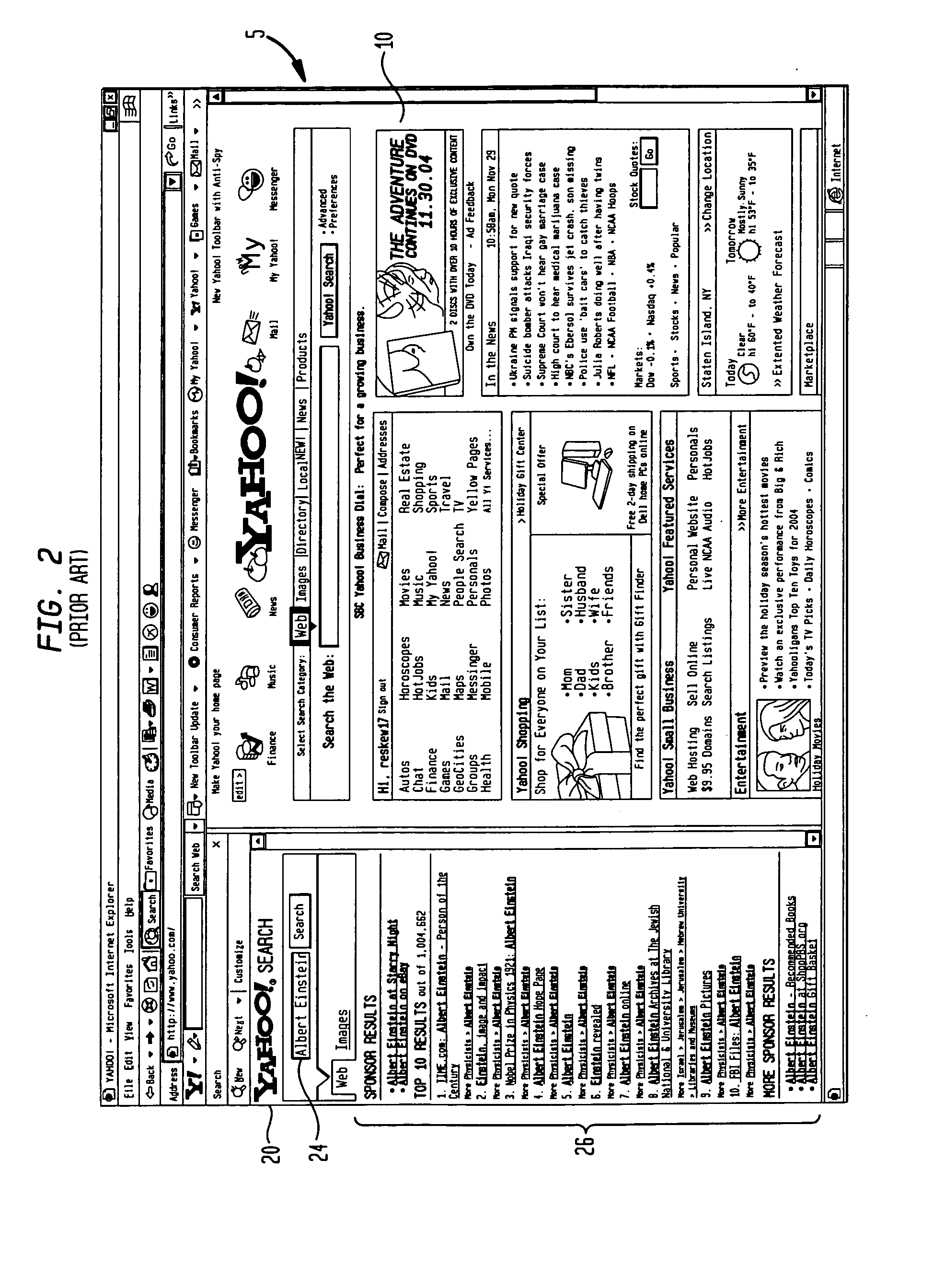 Multiple window browser interface and system and method of generating multiple window browser interface