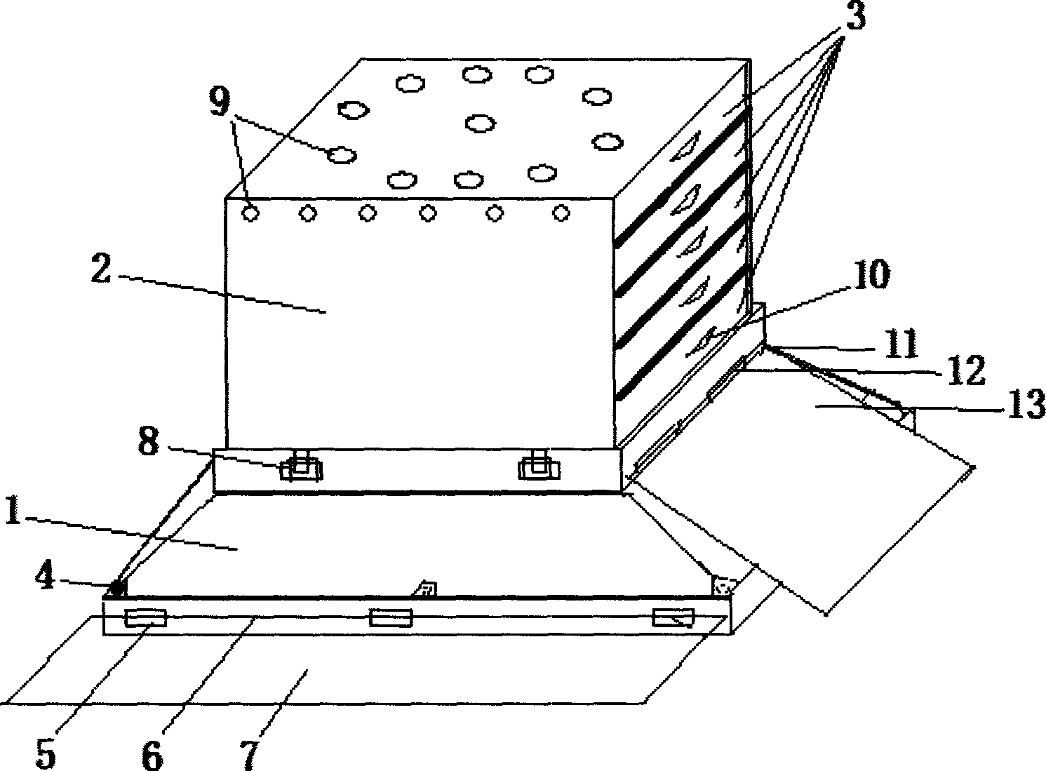 Combined piping guide filtering device