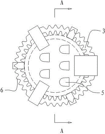 Round flow dividing damping floating valve tower disc