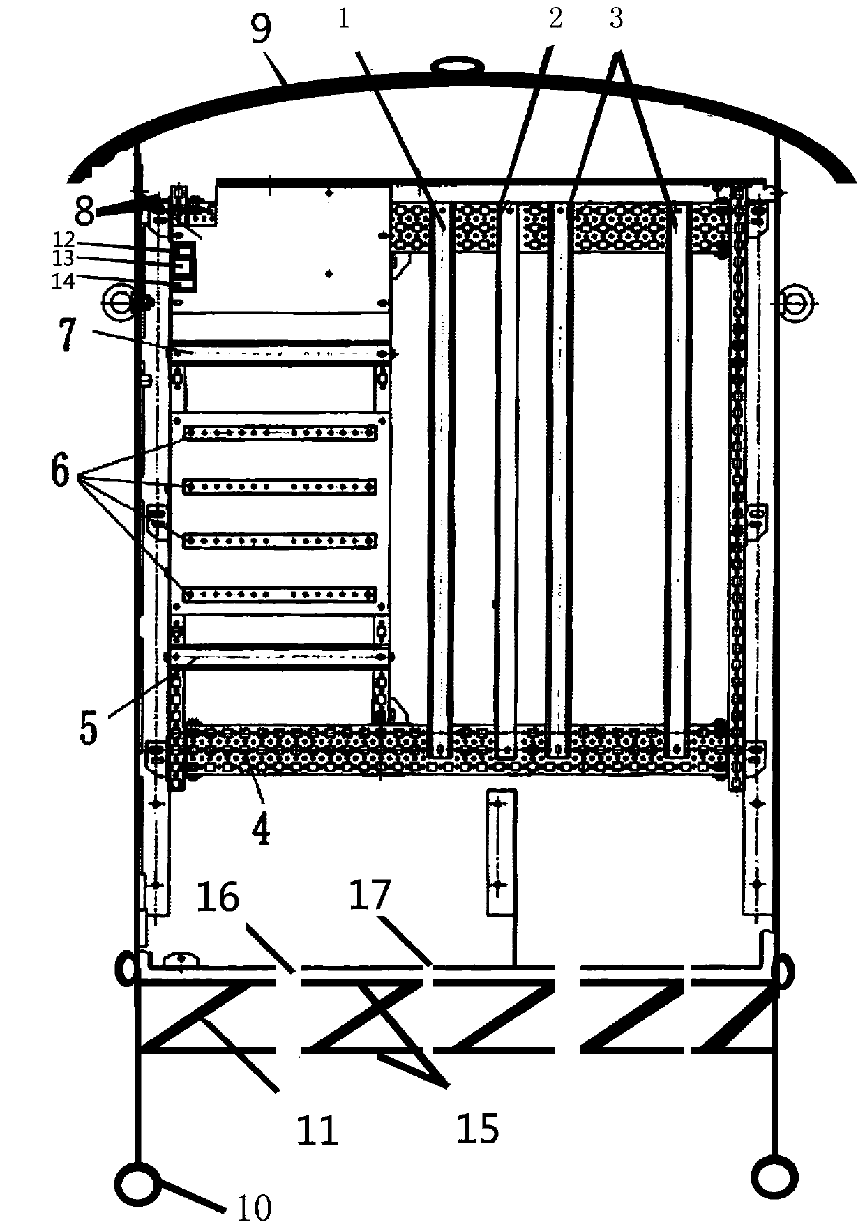 Box-type combined total terminal box for secondary line collection terminal of 220kV novel composite apparatus