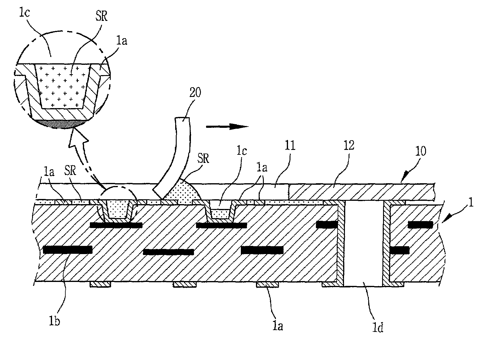 Method for plugging holes in a printed circuit board