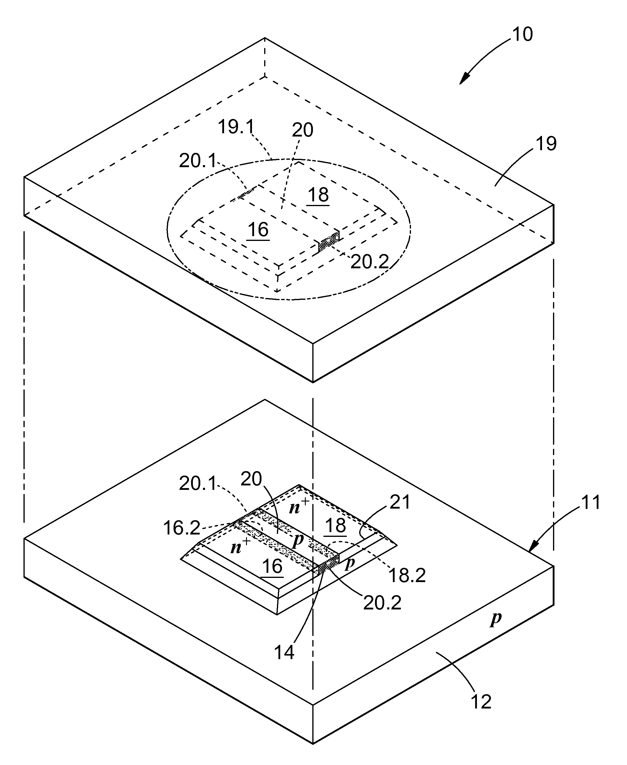 Silicon light emitting device and method of fabricating same
