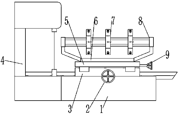 Cutting-off device for monocrystalline silicon section production