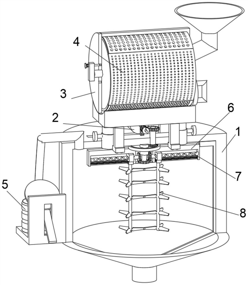 Movable efficient asphalt stirring equipment for road and bridge construction