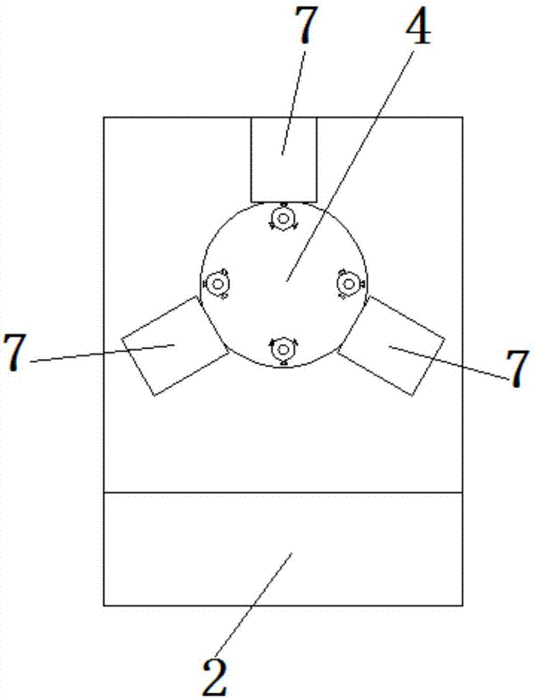 Four-hole drilling fixture for end-face gear of transmission shaft