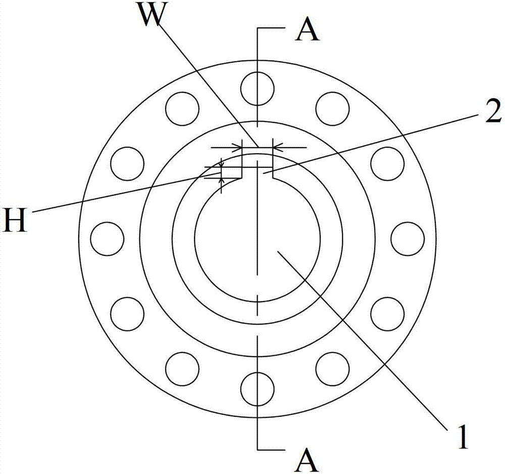 Processing method of internal keyway of conical hole