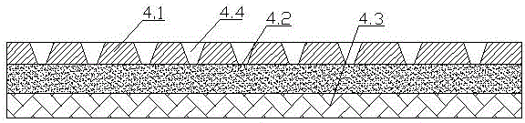 Clearly-layered wear-resistant high-color-fastness flame-retardant textile fabric