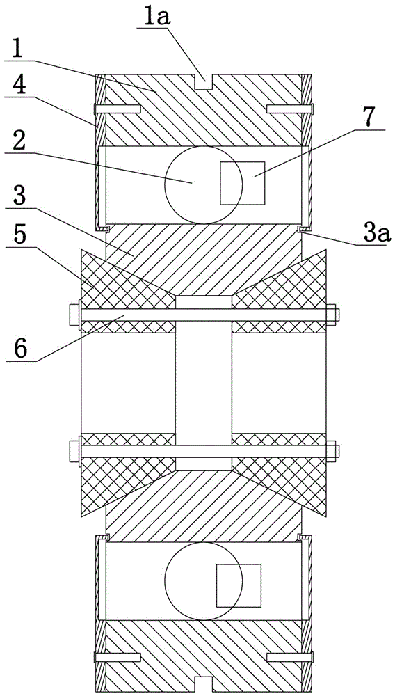 Anti-sliding self-locking universal bearing