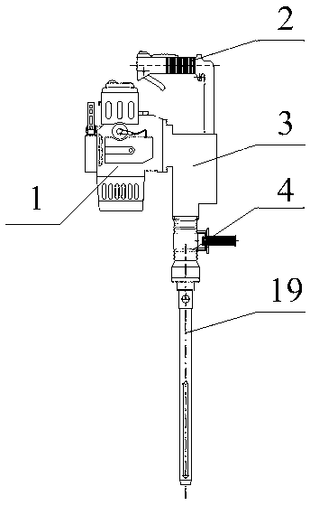Direct pressure type gasoline engine soil sampler