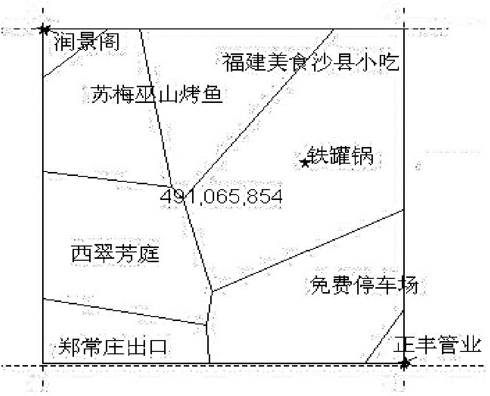 Voronoi diagram-based electronic map point element screening method