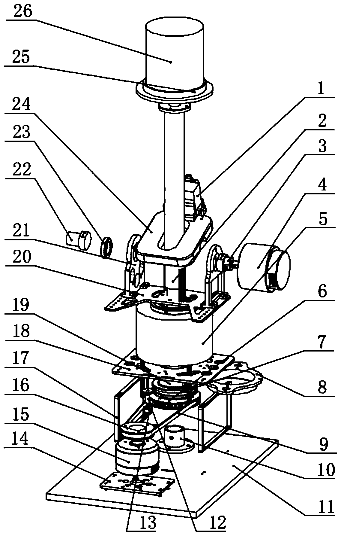 Integrated unshielded cradle head driven in offset mode