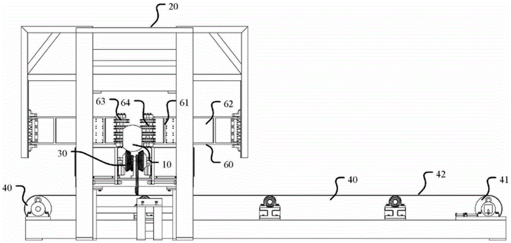 A scrap collection device used in a log processing line