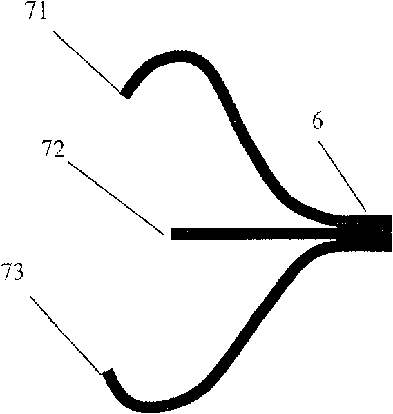 Fluorescent molecule fault imaging device