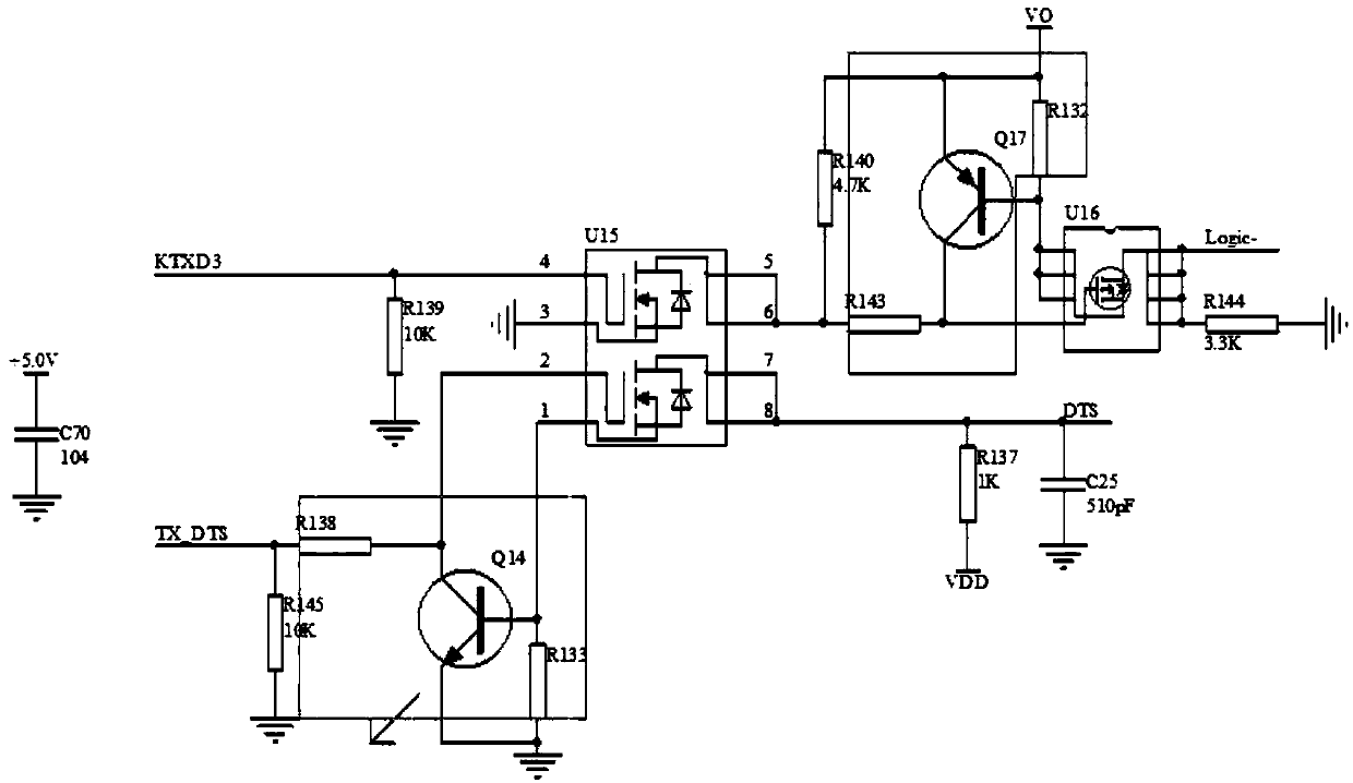 Protection circuit of automobile bus communication circuit
