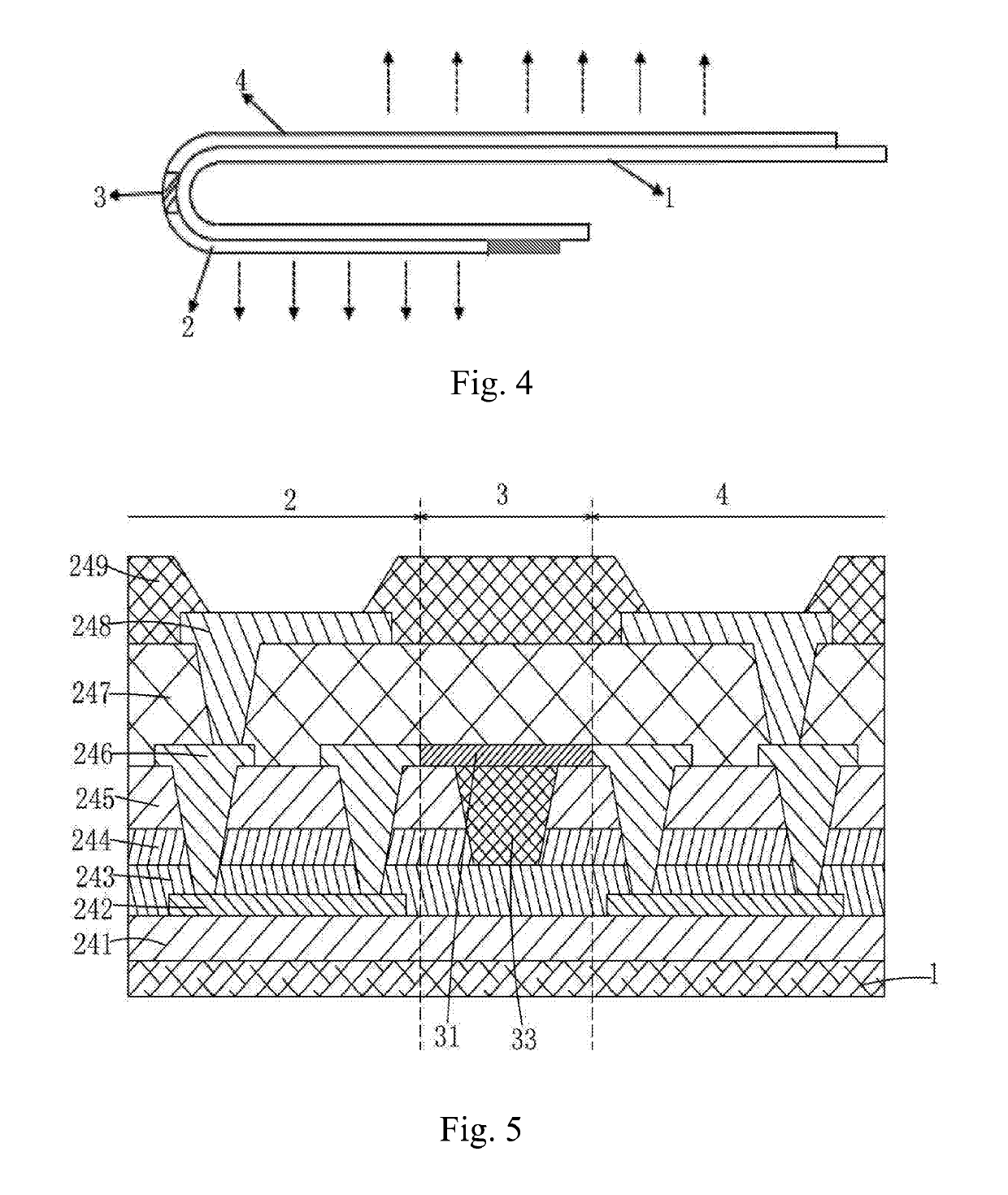 Flexible display screen structure and manufacturing method thereof