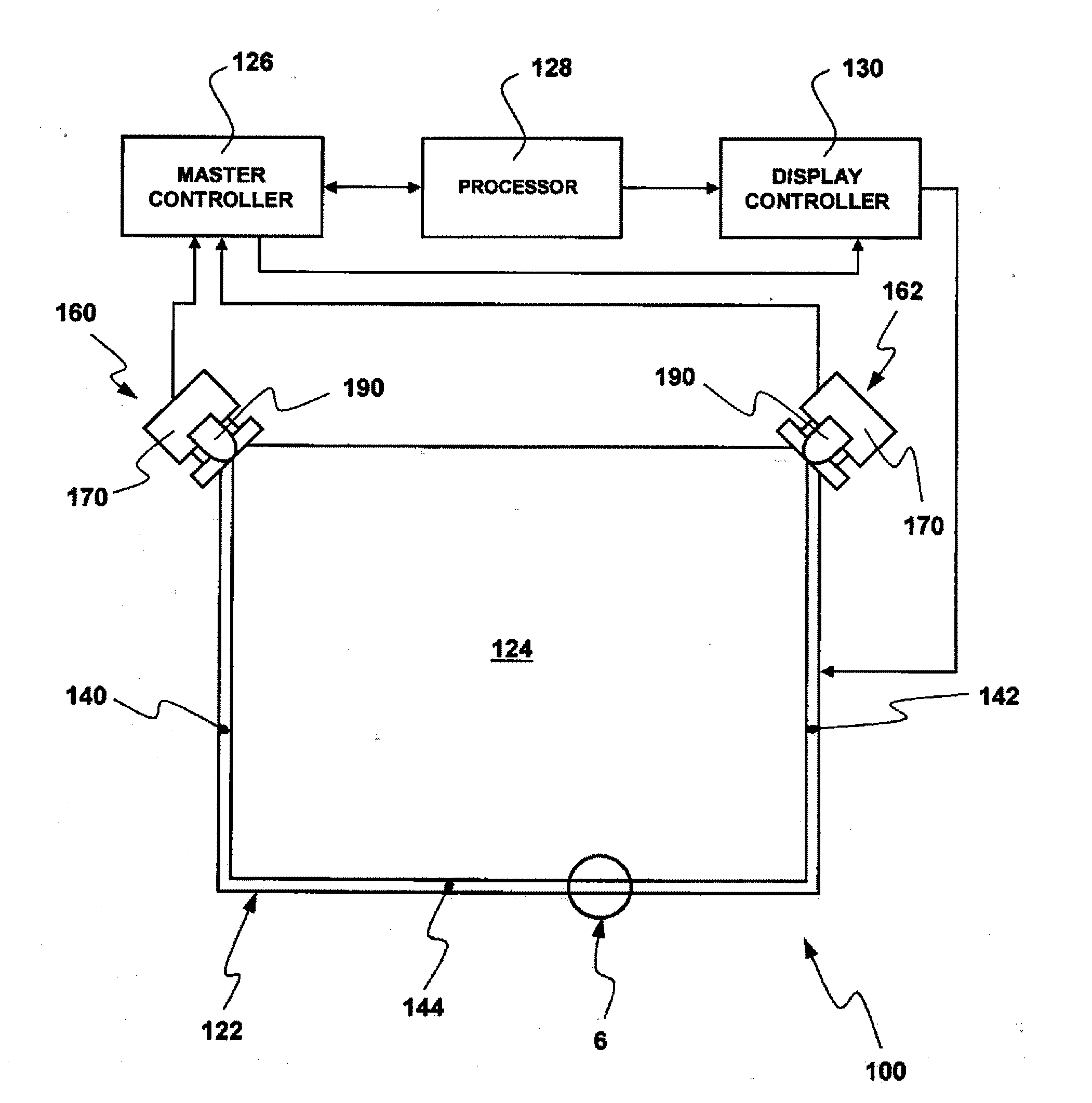 Interactive input system incorporating multi-angle reflecting structure