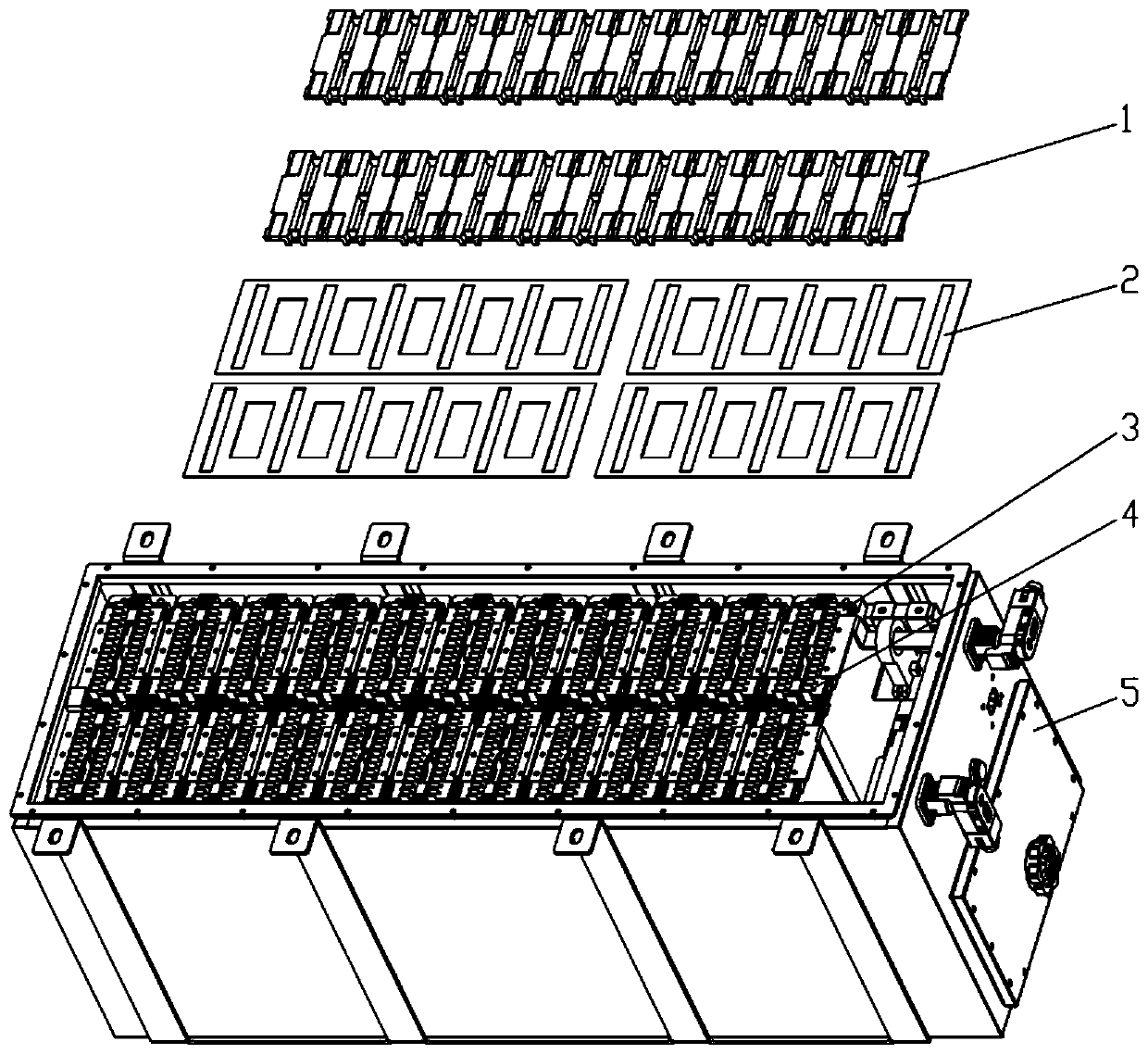 A module top heating system and control method suitable for soft pack power batteries