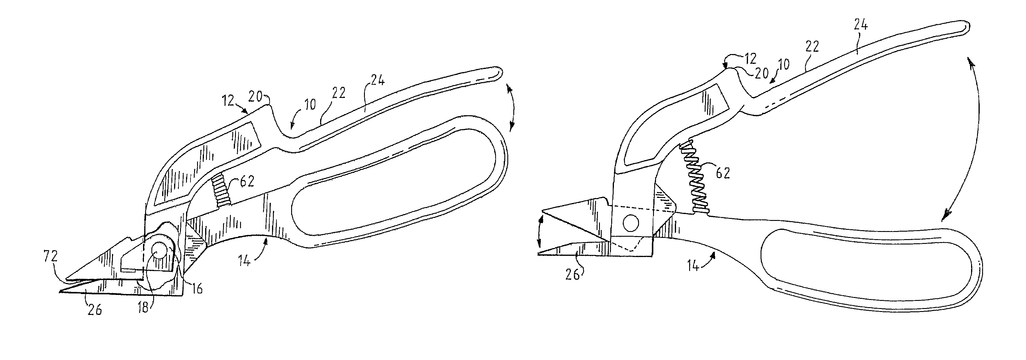 Cutting tool for a strap