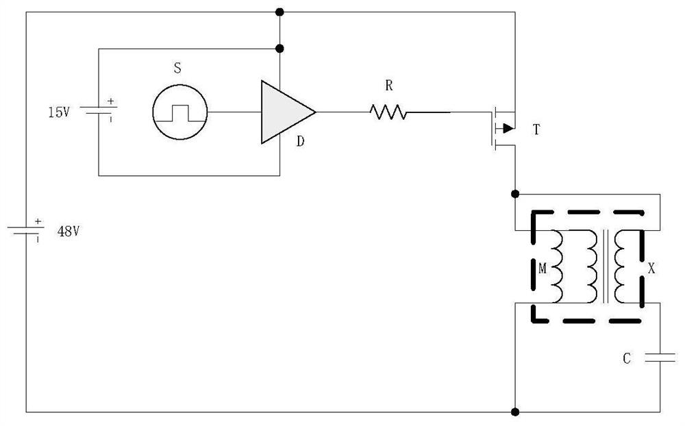 Electromagnetic descaling device power circuit