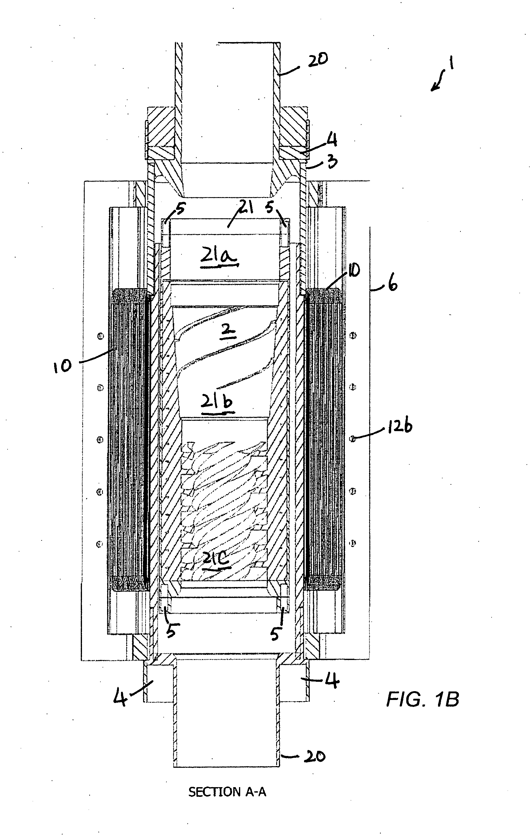 Inline electric generator with magnetically suspended axial flow open center impeller