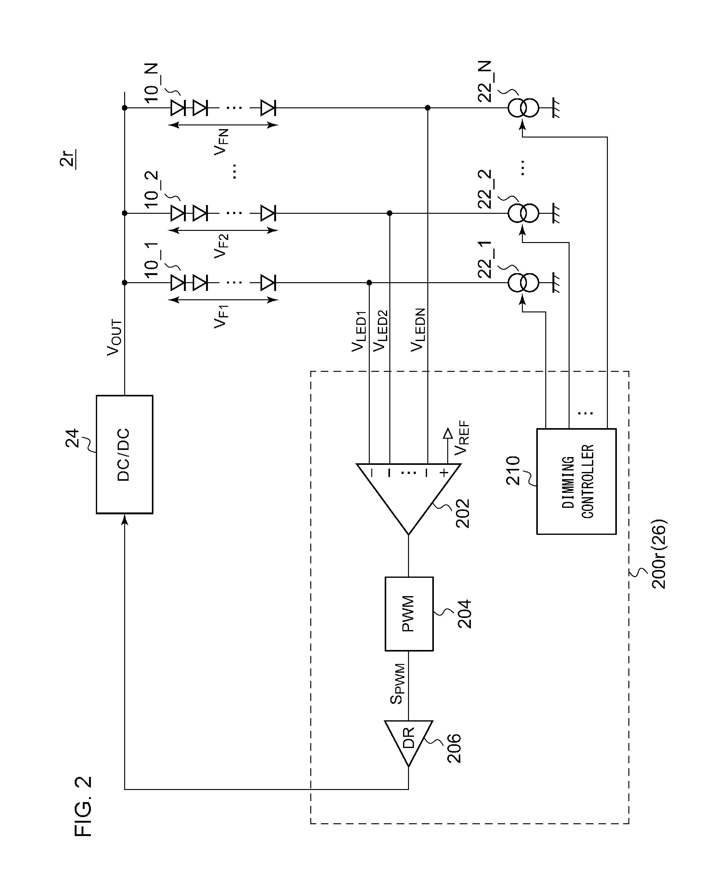 Control circuit and control method for illumination apparatus