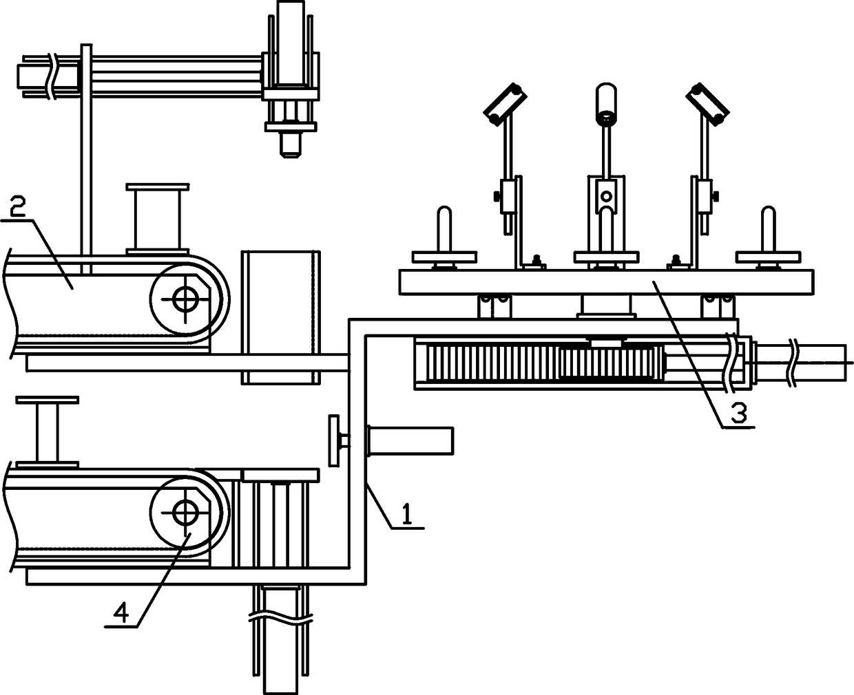 Automatic replacement mechanism for chemical fiber cone yarns