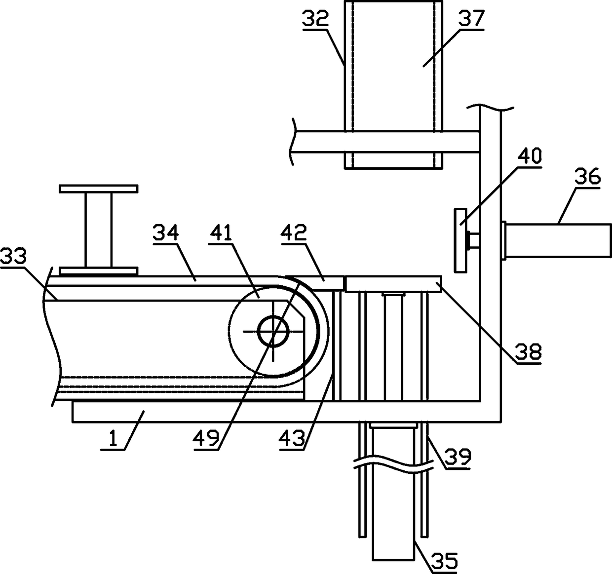 Automatic replacement mechanism for chemical fiber cone yarns