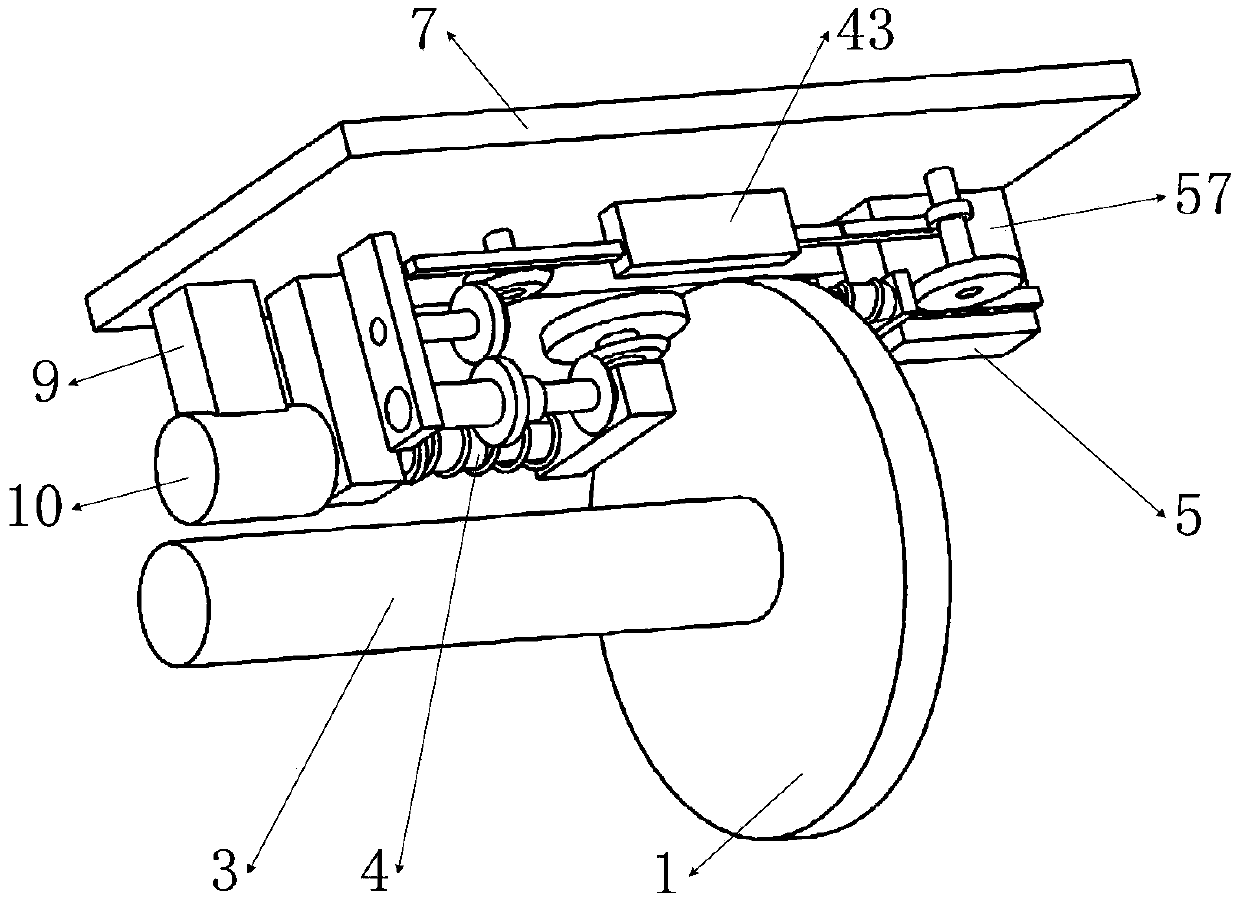 Braking system used for wheel type robot