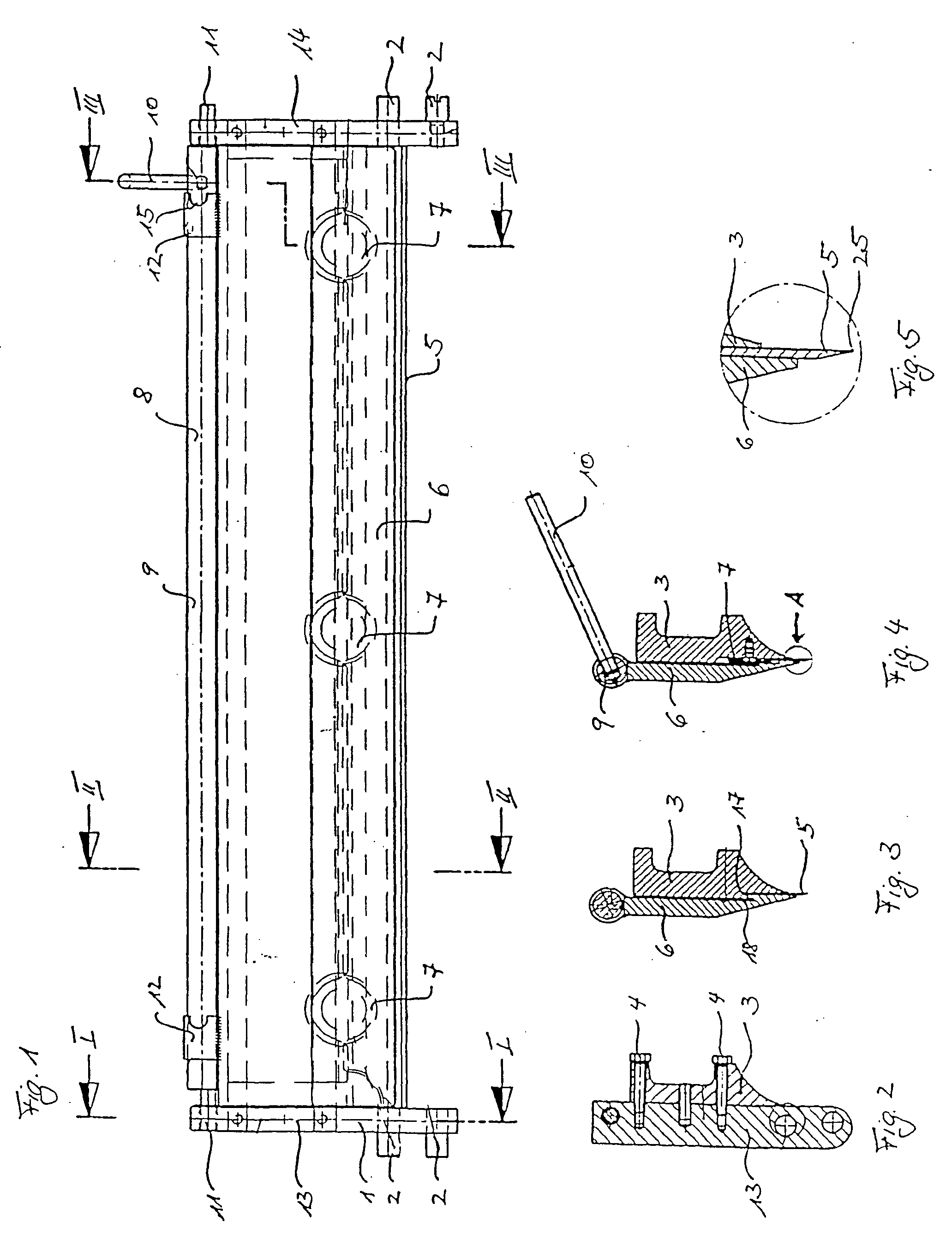 Blade mounting device