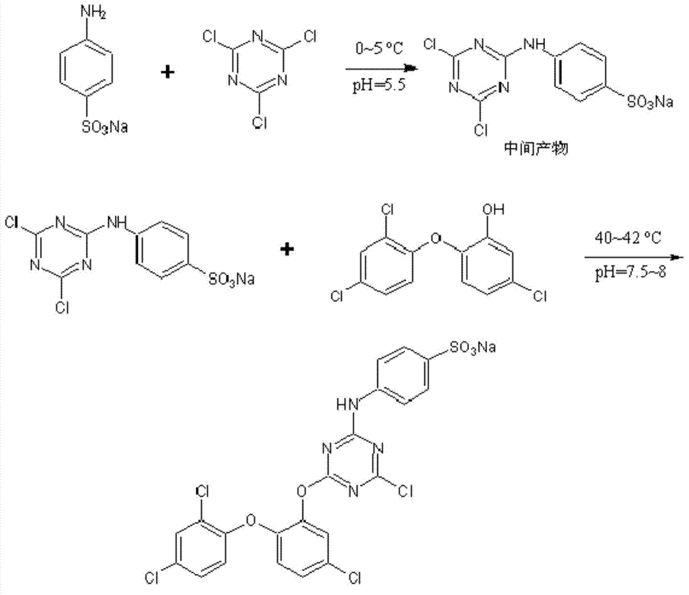 Reaction type antibacterial agent as well as synthetic method and application thereof