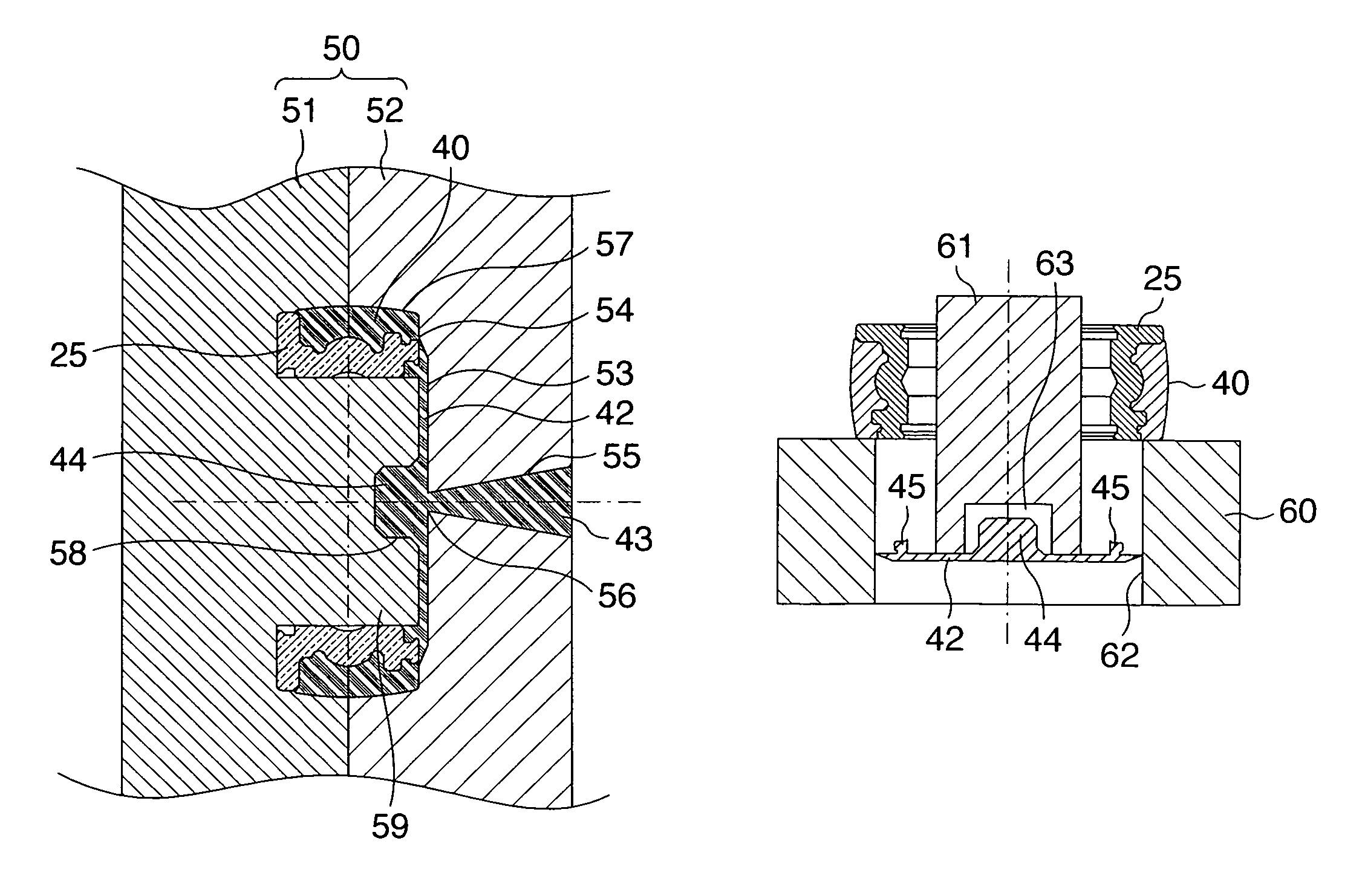 Method of molding a resin coated bearing, method of manufacturing a resin coated bearing, and a resin coated bearing molded by the molding method