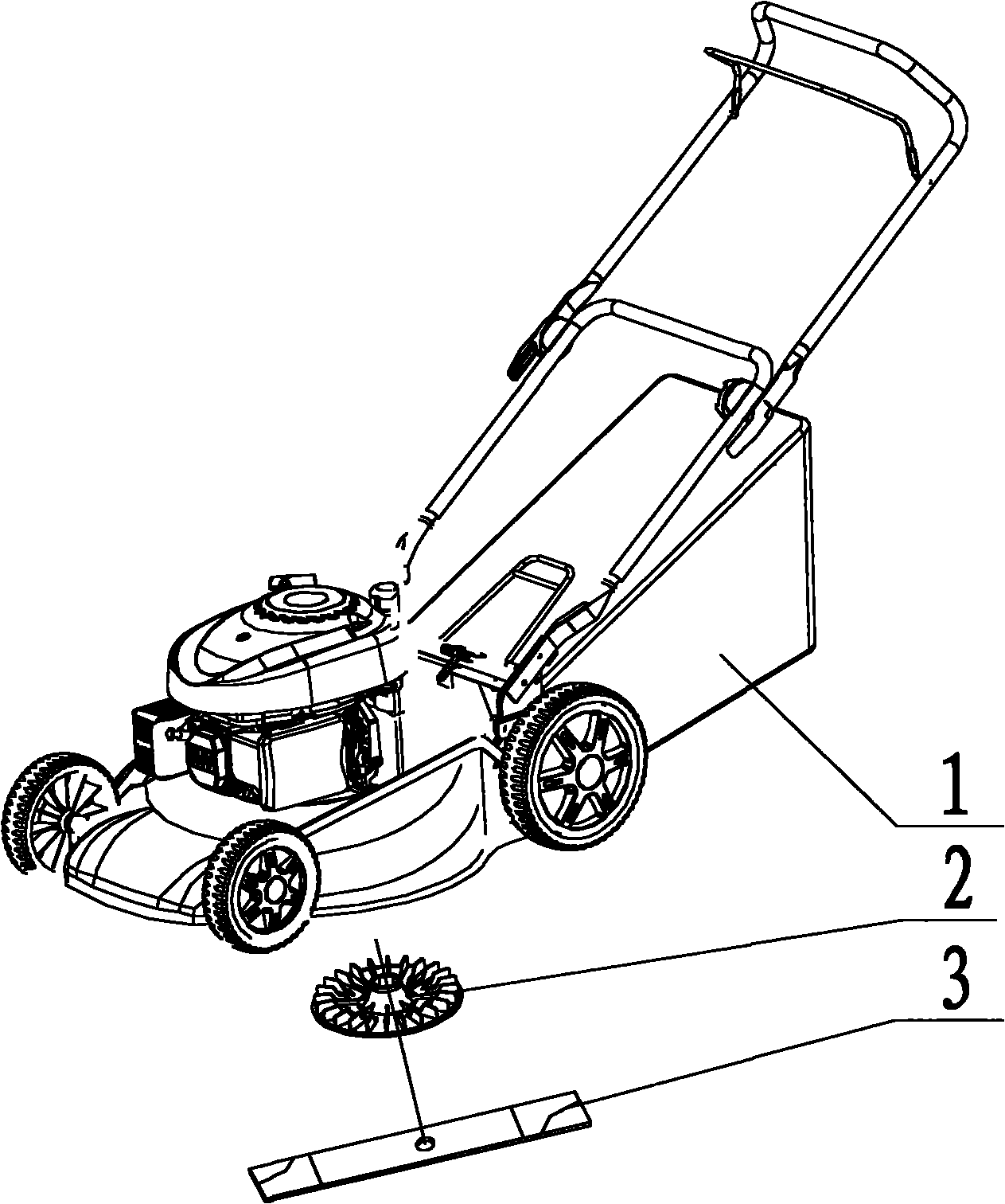 Straw-collecting device of mowing machine