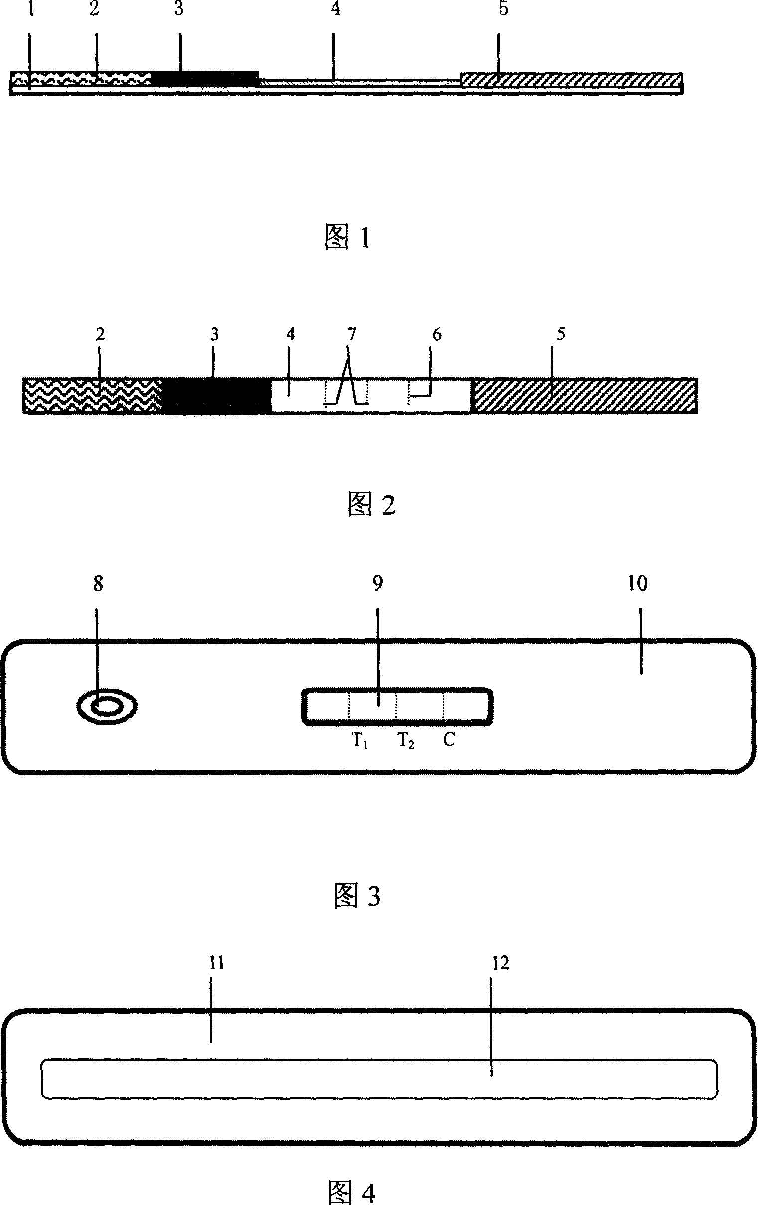 Test paper box for sulfa drug multi-residual conjoined detection