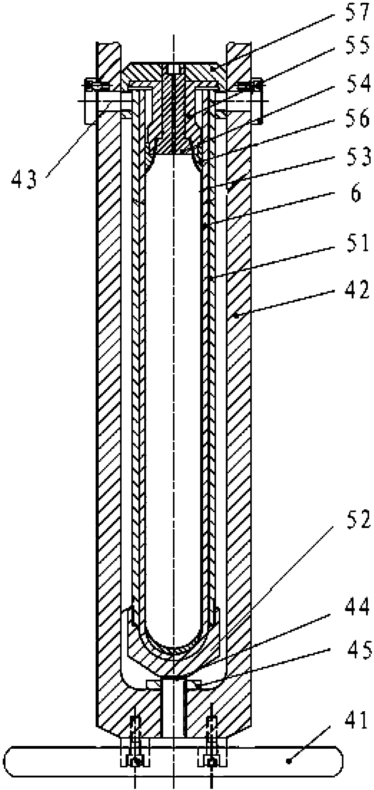 Device used for detecting pressure resistance of ceramic tube