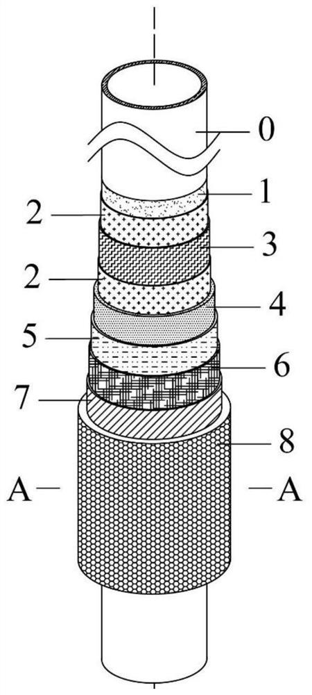 Multi-layer coated carbon fiber reinforcement fireproof heat insulation system and construction method thereof