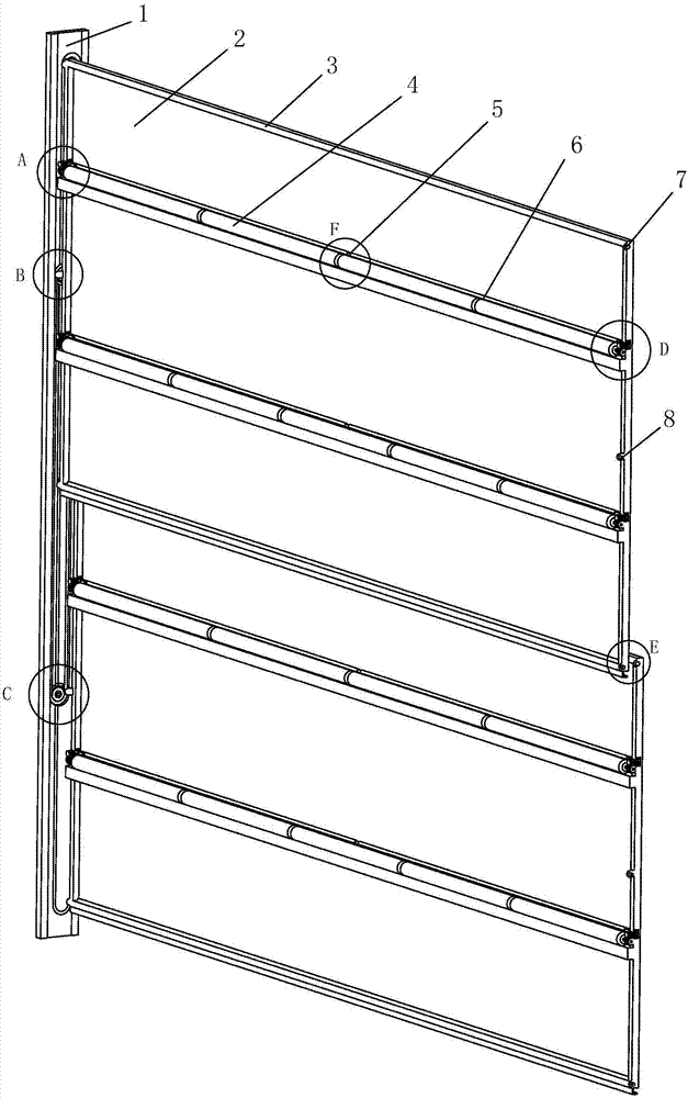 Vertically-sliding efficient self-cleaning blackboard